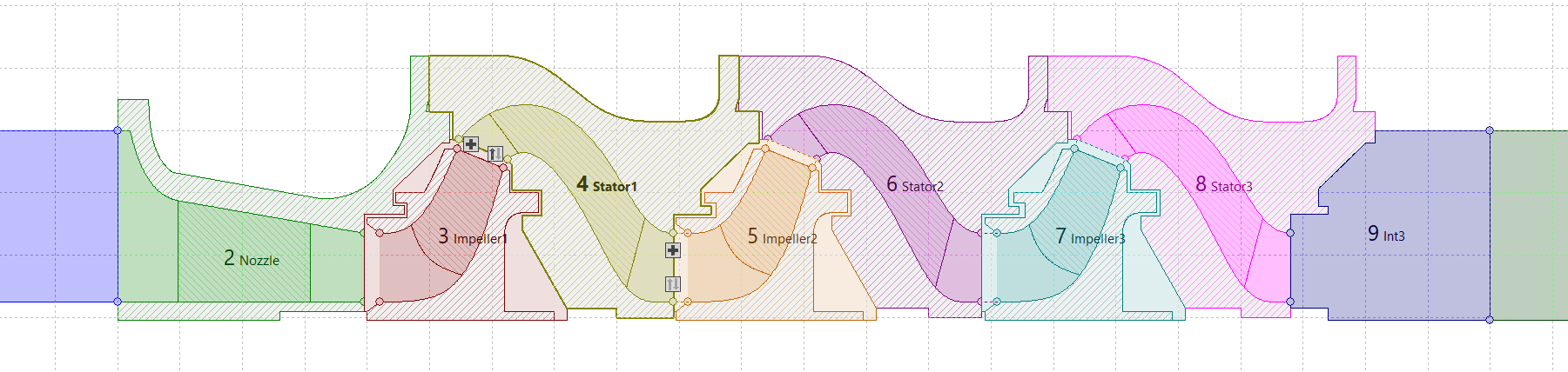 CREO空间导叶建模视频教程